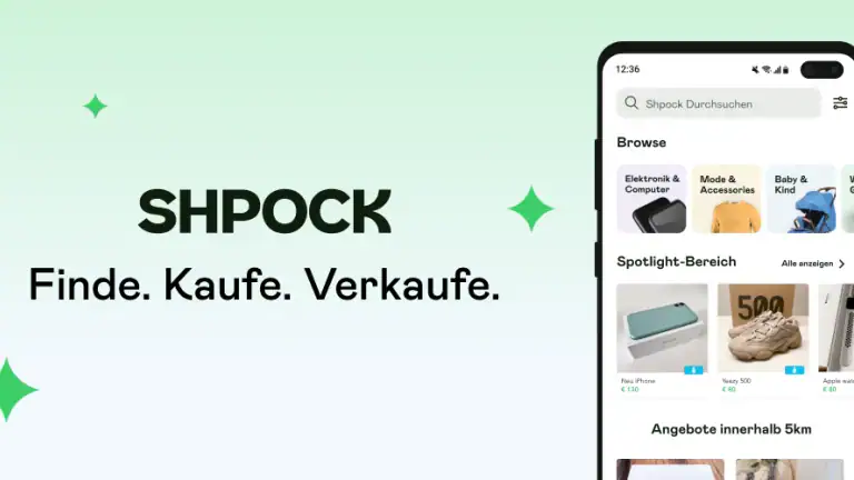 Shpock | kaufe & verkaufe header