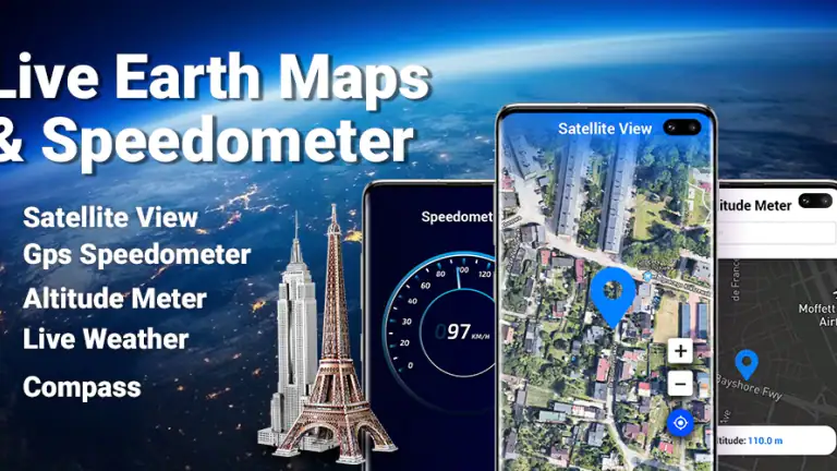 Live Earth Map- Satellite View header
