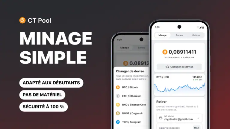 CT Pool : Appli minage crypto header