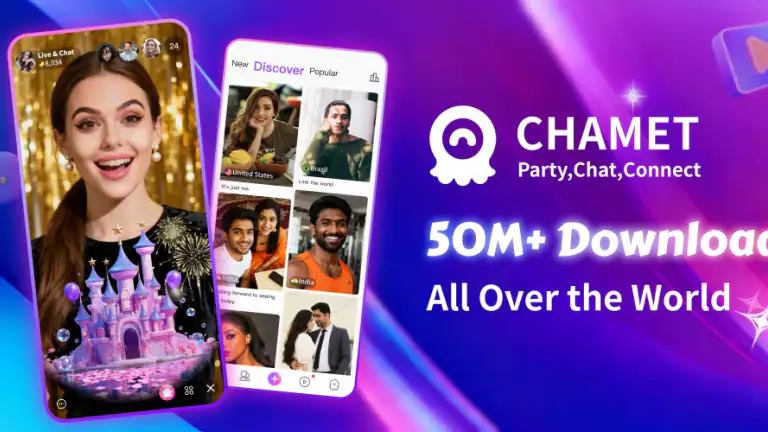 Chamet - Live Chat & Party header