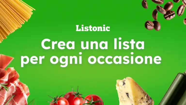 Lista della spesa - Listonic header