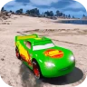 Superhero cars racing icon