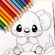 Animal coloring pages icon