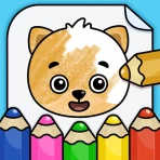 塗り絵(ぬりえ)ができるキッズゲーム・お絵描きゲーム icon