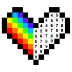 数字で塗り絵スケッチブック: No.Draw icon