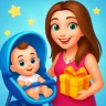 Mummy baby care game icon