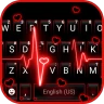 Neon Red Heartbeat Themen icon