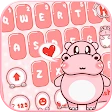 Pink Cute Hippo Theme icon