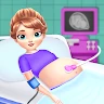 Cute princess babyshower icon