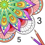 Mandala Color by Number Book icon
