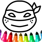 Boys Ninja Coloring & Memory icon