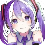 アニメコスプレ塗り絵ページ icon