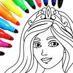 Jogo De Pintar Princesa icon