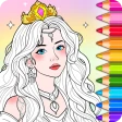 Jeu de Princesse : Coloriage icon