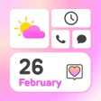 Cute theme かわいい美的壁紙テーマウィジェット icon