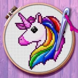 魔法のクロスステッチ:ピクセルアートの塗り絵 icon