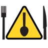 Lebensmittelwarnung icon