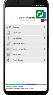 Abfallapp Landkreis Grafschaft screenshot 1