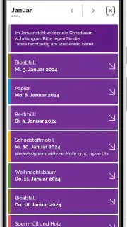 Abfallapp MKK screenshot 2