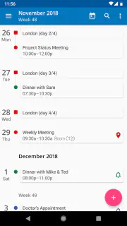 aCalendar+ Kalender & Tasks screenshot 1