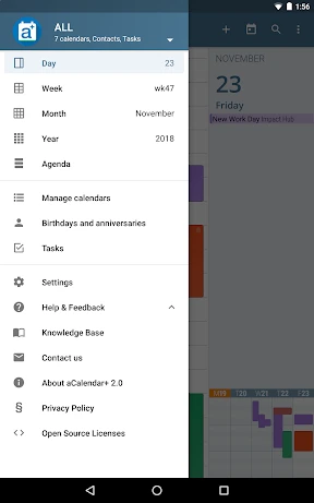 aCalendar+ Kalender & Tasks screenshot