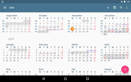 aCalendar+ Kalender & Tasks screenshot