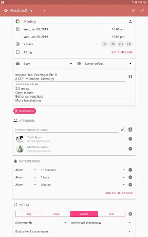 aCalendar+ Kalender & Tasks screenshot