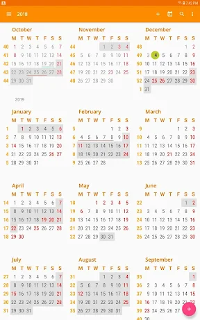 aCalendar+ Kalender & Tasks screenshot