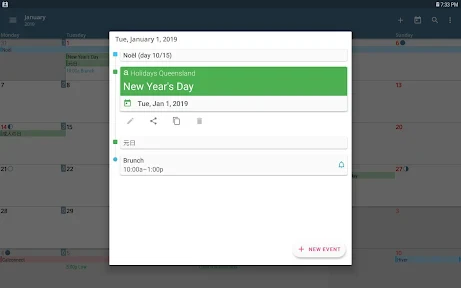 aCalendar+ Kalender & Tasks screenshot