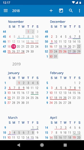 aCalendar+ Kalender & Tasks screenshot
