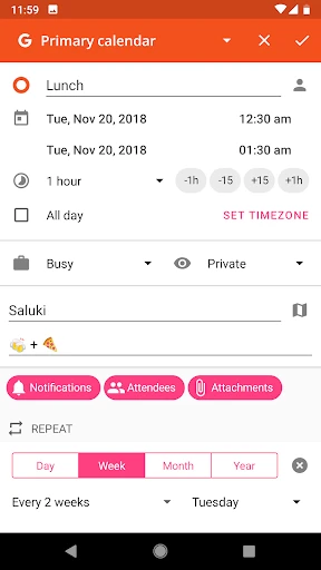 aCalendar+ Kalender & Tasks screenshot