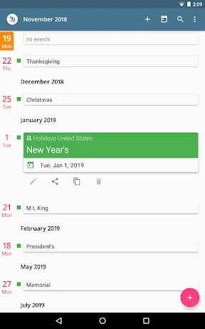 aCalendar+ Kalender & Tasks screenshot