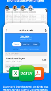 Achim App Arbeitszeiterfassung screenshot 3