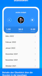 Achim App Arbeitszeiterfassung screenshot 6