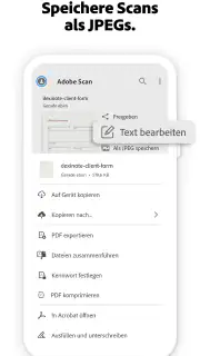 Adobe Scan KI-PDF Scanner, OCR screenshot 2