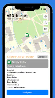 AED-Karte - Defibrillatoren screenshot 1