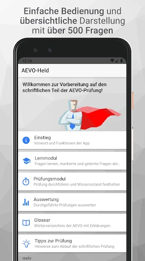 AEVO-Held Prüfungsvorbereitung screenshot