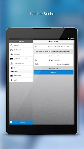 ampido - Die Parkplatz-App screenshot