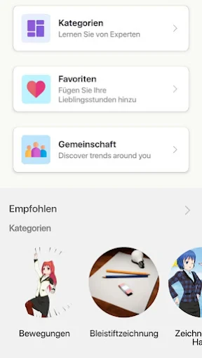 Anime zeichnen lernen app screenshot