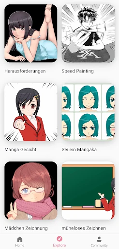 Anime zeichnen lernen app screenshot