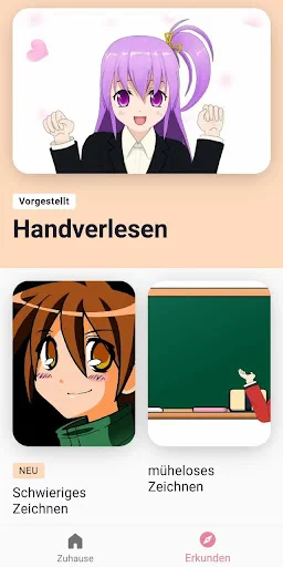 Anime zeichnen lernen app screenshot