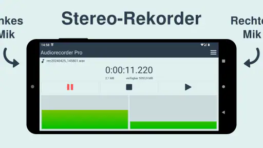 Audiorecorder Pro screenshot 1