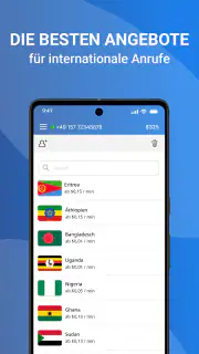 Telz — Internationale Anrufe screenshot 1