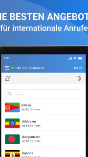 Telz — Internationale Anrufe screenshot 6