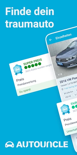 AutoUncle Gebrauchtwagen suche screenshot