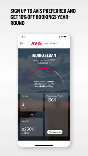 Avis Autovermietung screenshot