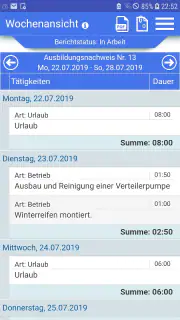 Azubiheft Online Berichtsheft screenshot 4
