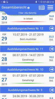 Azubiheft Online Berichtsheft screenshot 7