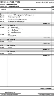 Azubiheft Online Berichtsheft screenshot 8