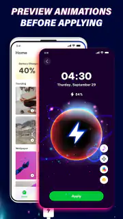 Batterie lade animation 4D screenshot 4